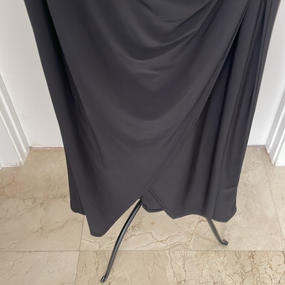 NWT LAUNDRY SHELLI SEGAL BLACK RUCHED SHEATH DRESS - Picture 4 of 9